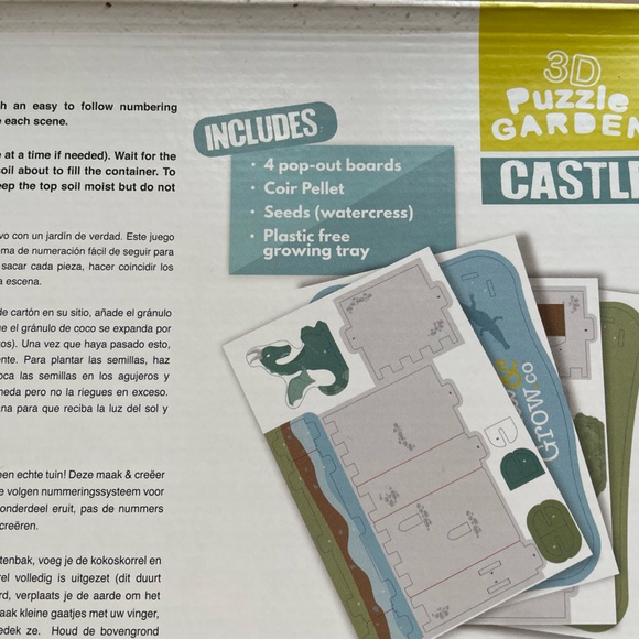 Build & Grow 3D CASTLE Puzzle Garden Kit. Let your child learn through play. - Picture 3 of 16